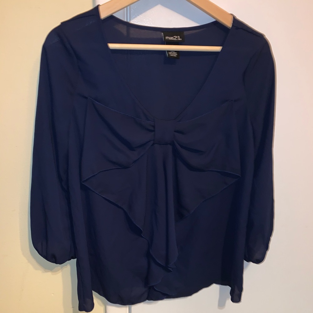 Navy Blue Rue21 Blouse